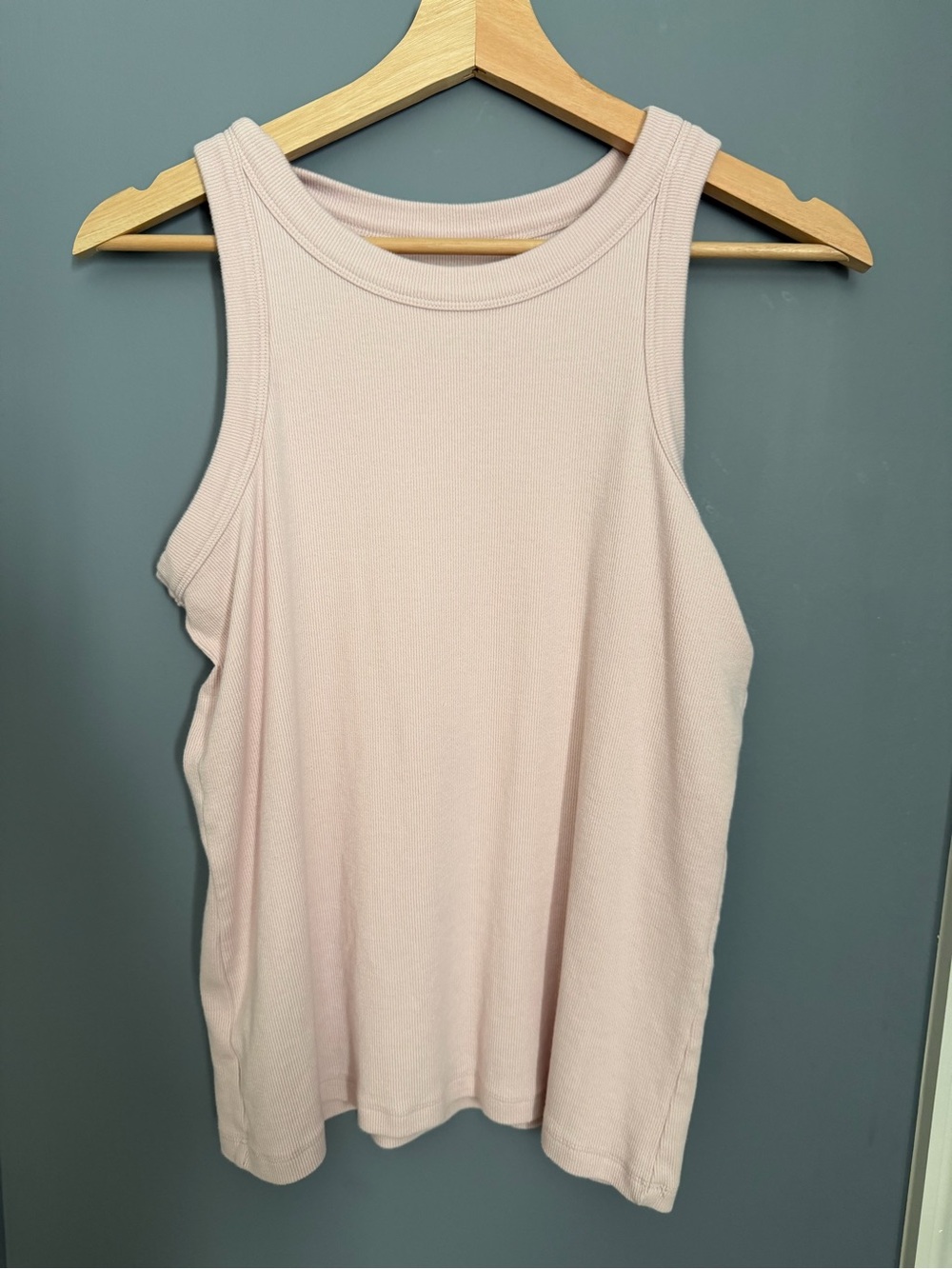 LOFT Pale Pink Ribbed Tank Top